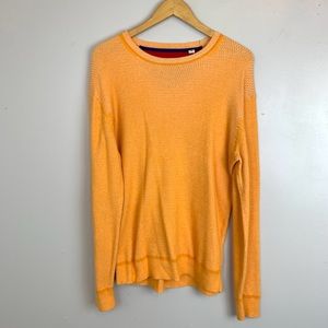 Robert Graham orange cotton crew sweater